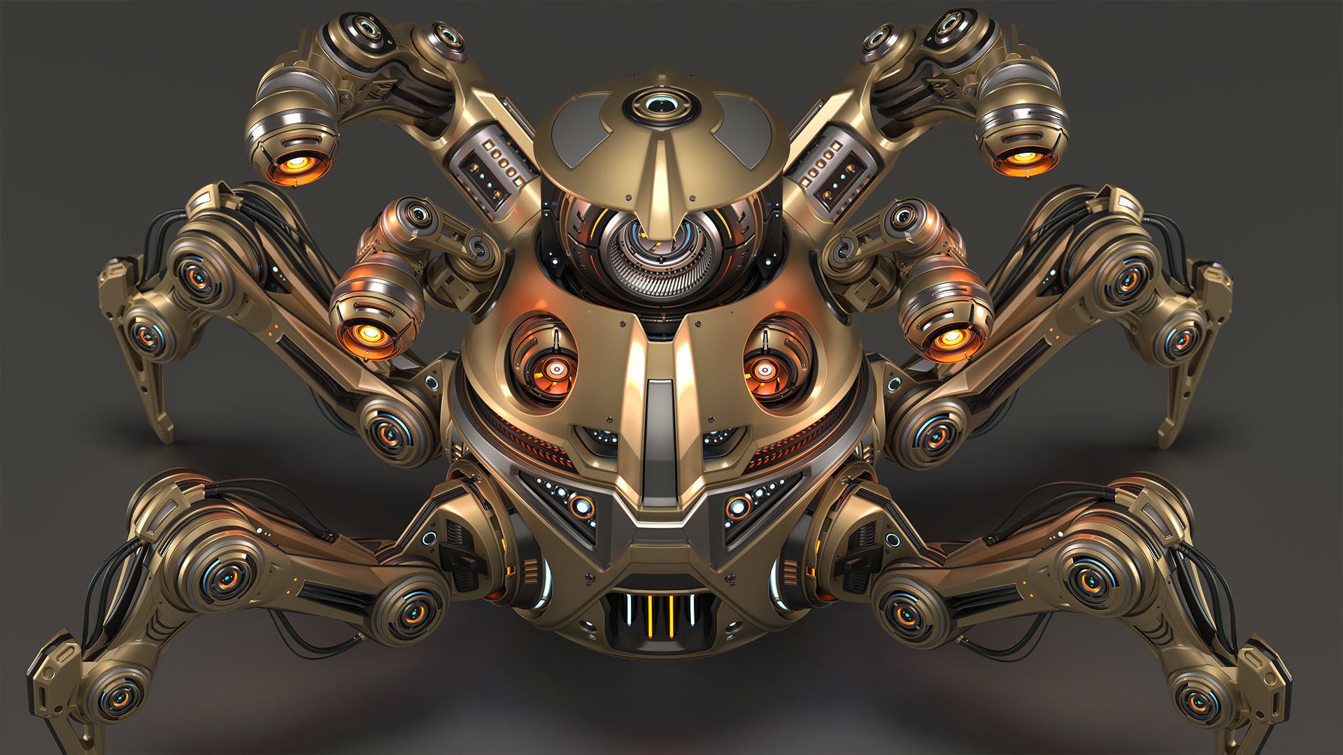 Sci-Fi Quadruped Mech pack 3D Model Collection_8