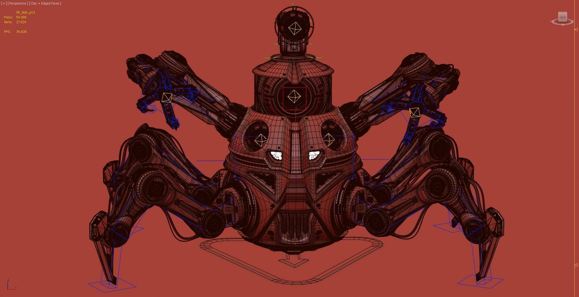 Sci-Fi Quadruped Mech pack 3D Model Collection_6