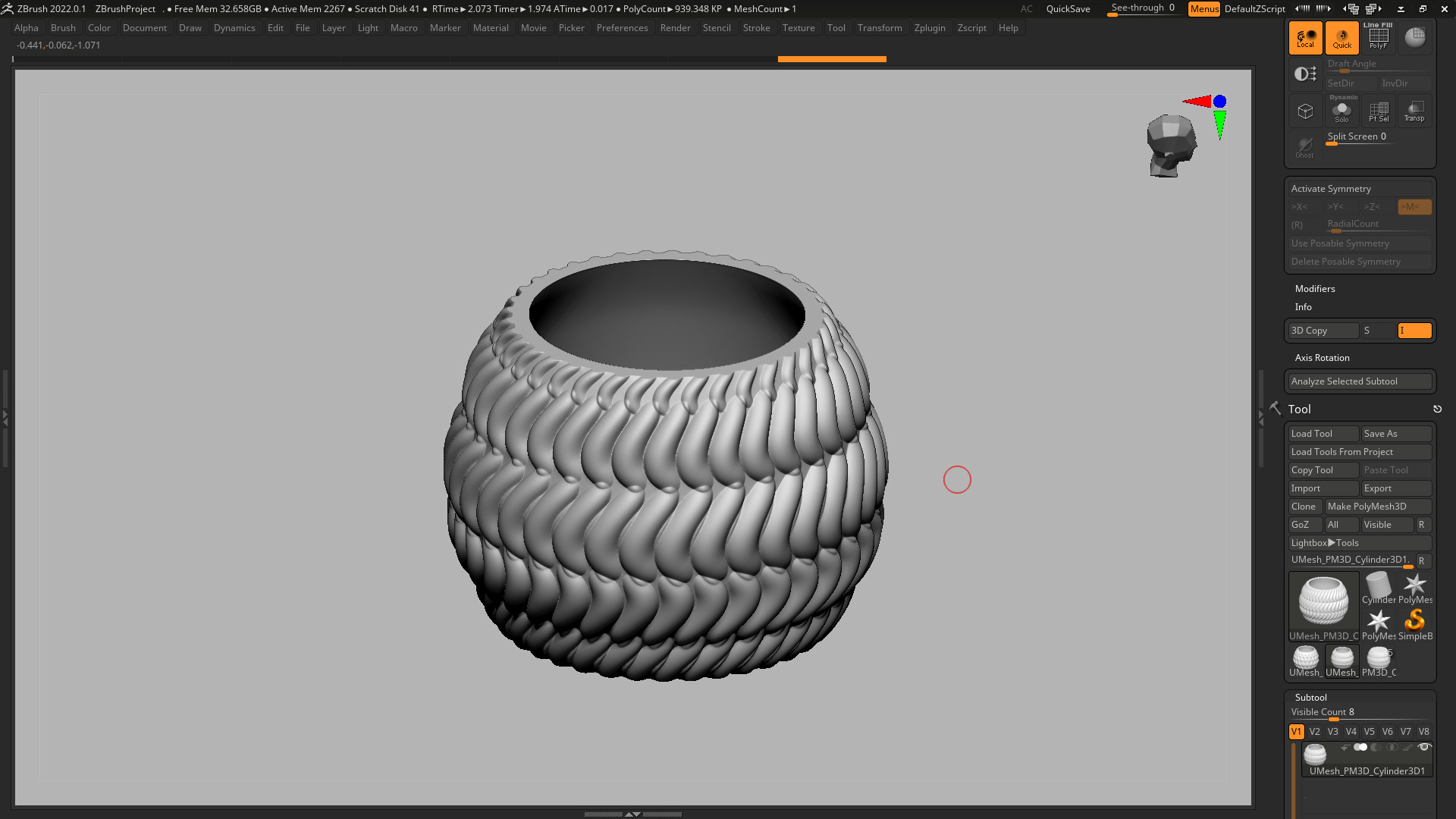 vase 3d print 261 3D print model_3