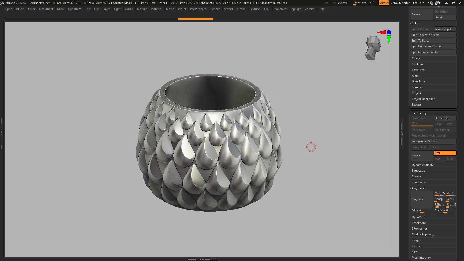 vase 3d print 260 3D print model_6