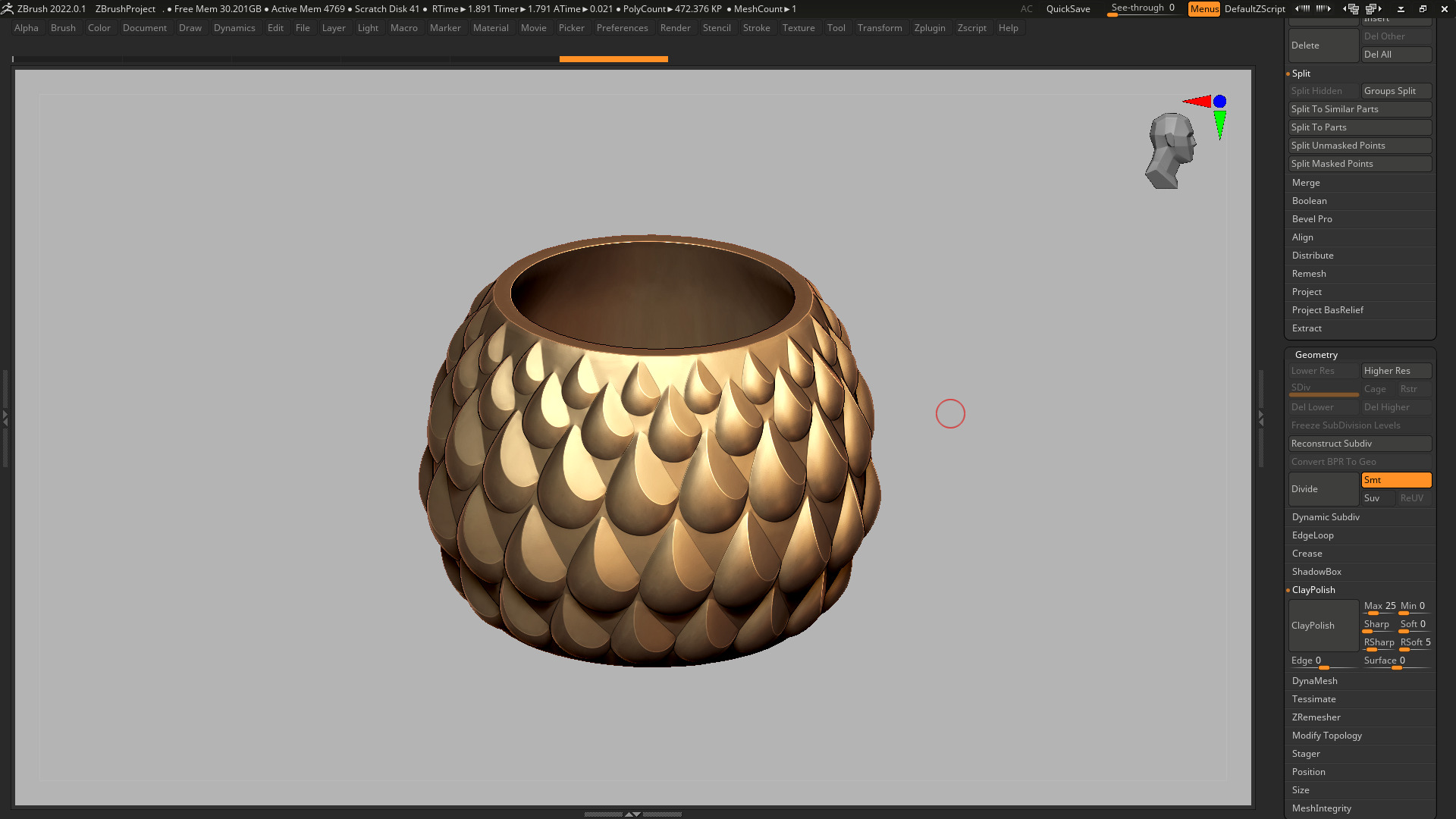 vase 3d print 260 3D print model_7
