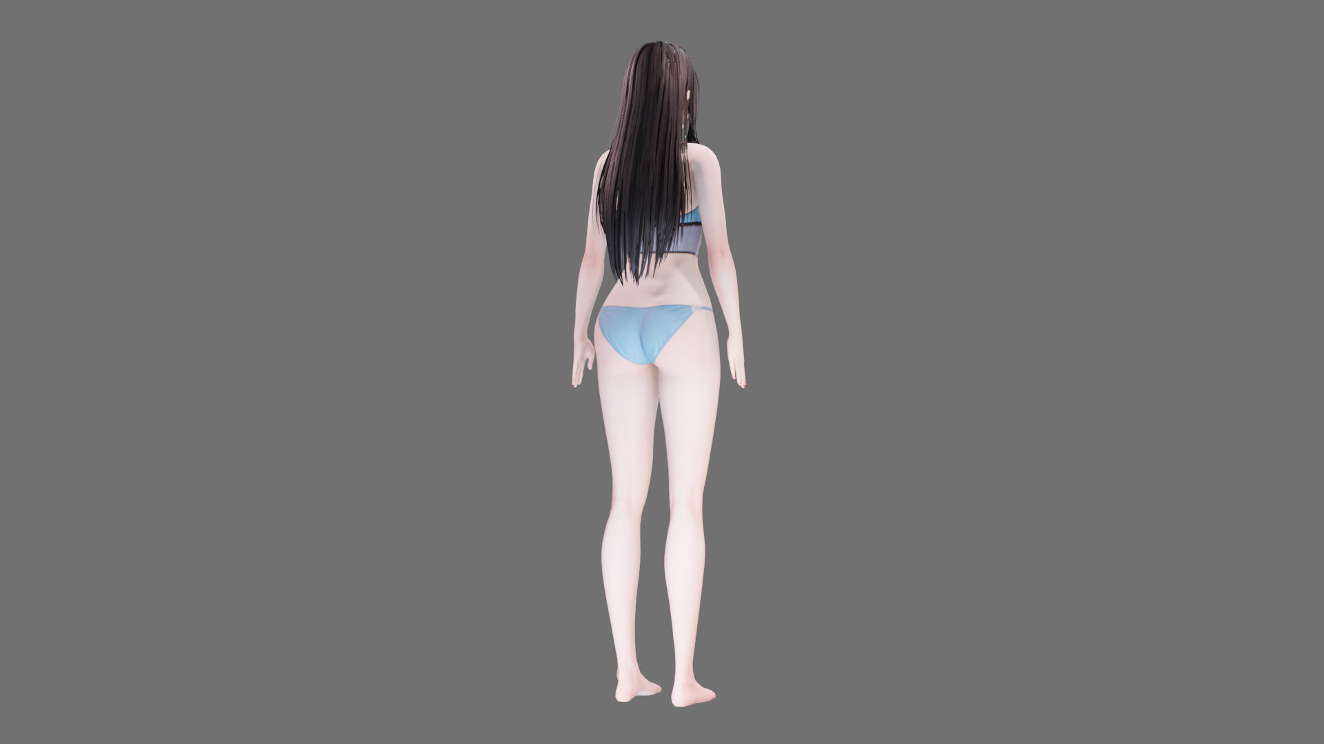 Lingerie clothes 0005 - Rig -Unreal - Unity - Blender - Animated Low-poly 3D model_31