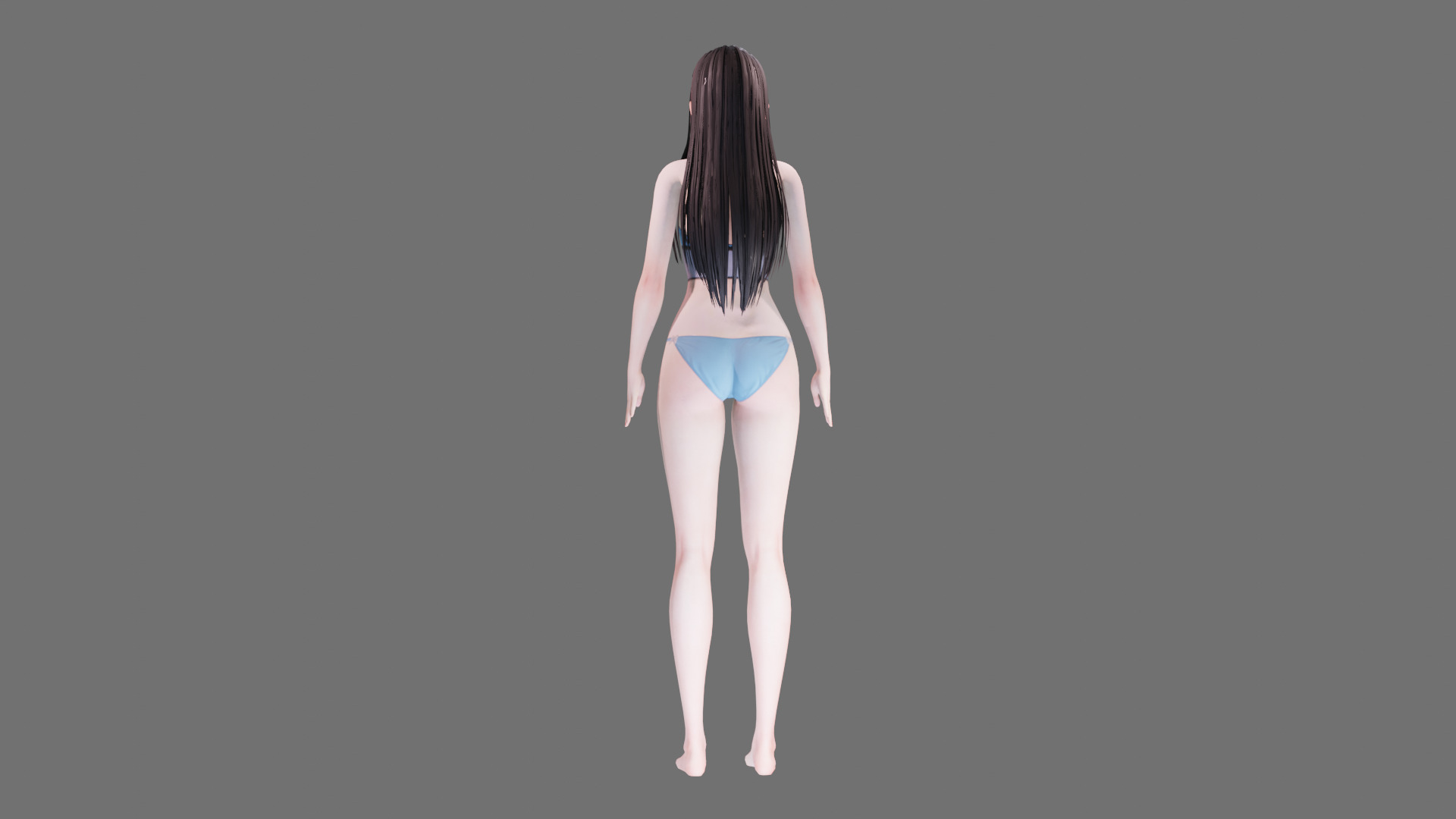 Lingerie clothes 0005 - Rig -Unreal - Unity - Blender - Animated Low-poly 3D model_28
