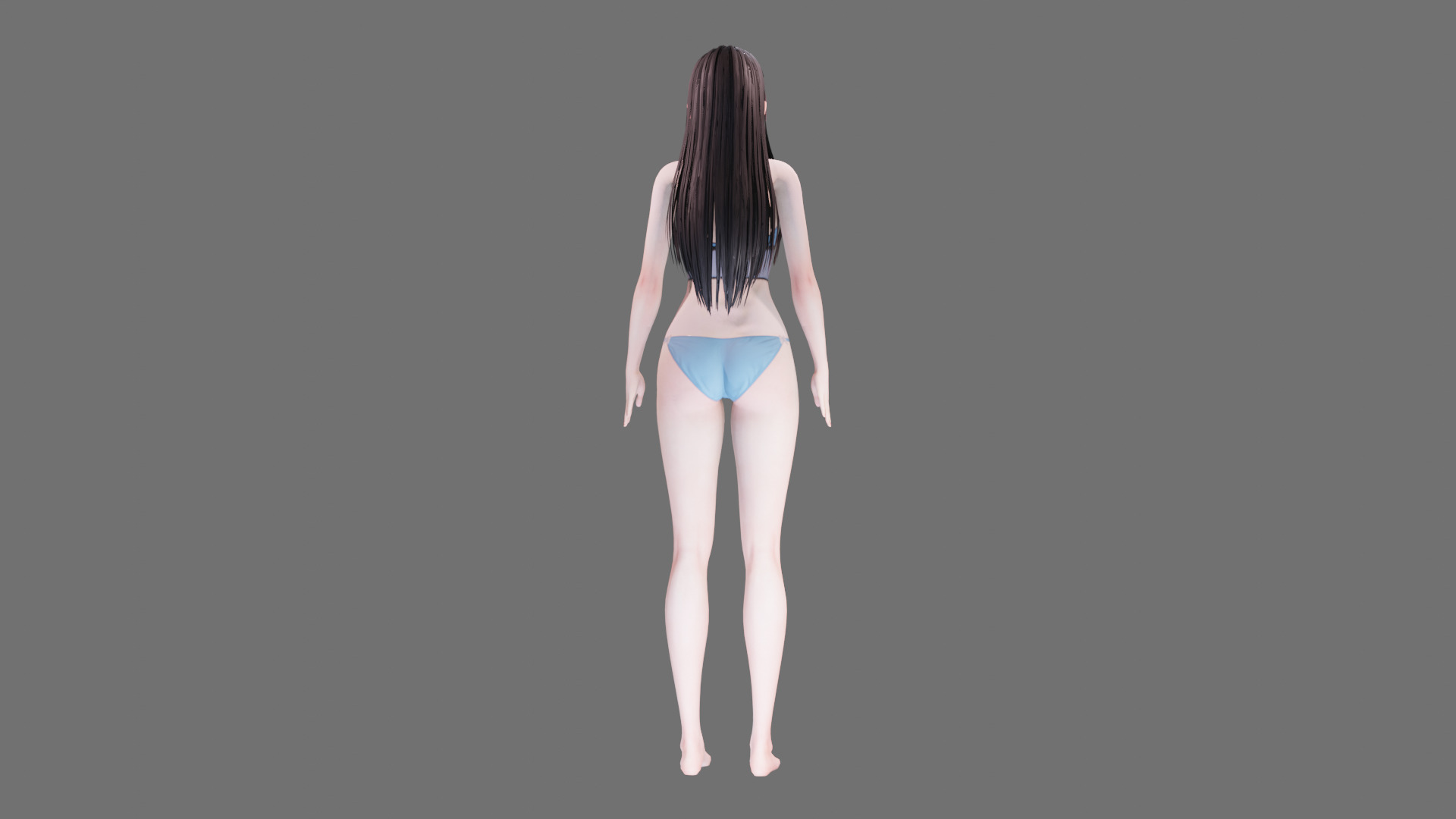 Lingerie clothes 0005 - Rig -Unreal - Unity - Blender - Animated Low-poly 3D model_29
