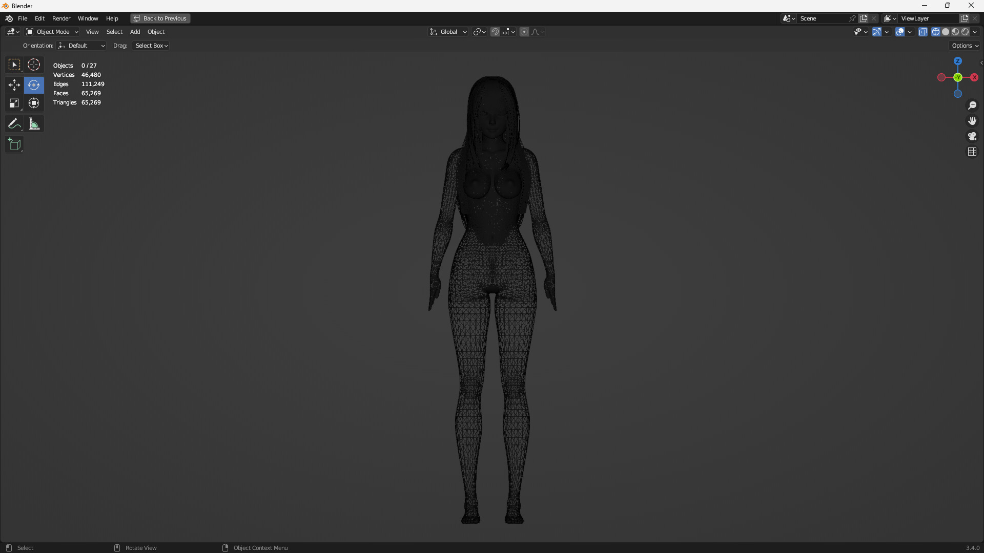 Lingerie clothes 0005 - Rig -Unreal - Unity - Blender - Animated Low-poly 3D model_48