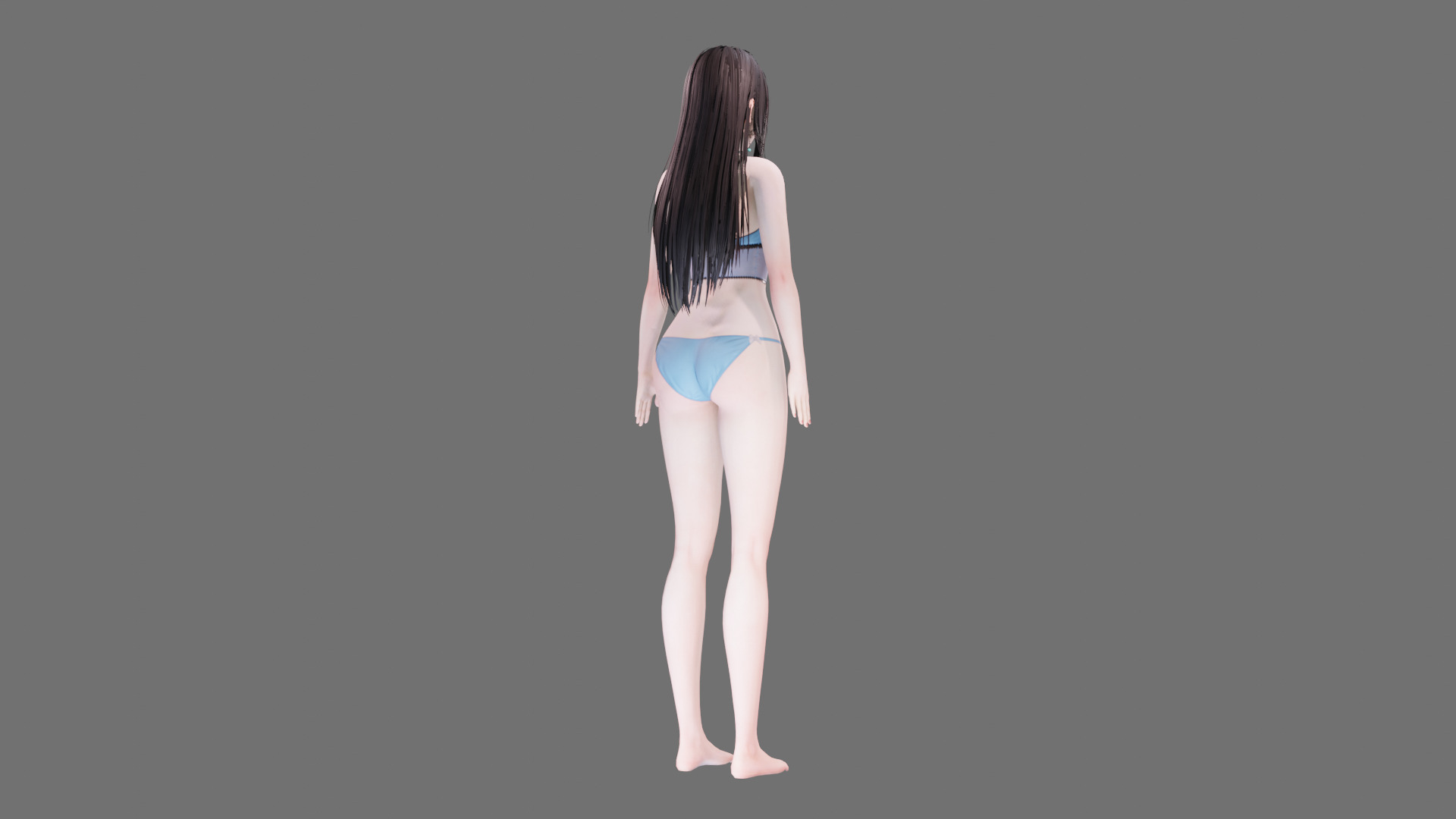 Lingerie clothes 0005 - Rig -Unreal - Unity - Blender - Animated Low-poly 3D model_32