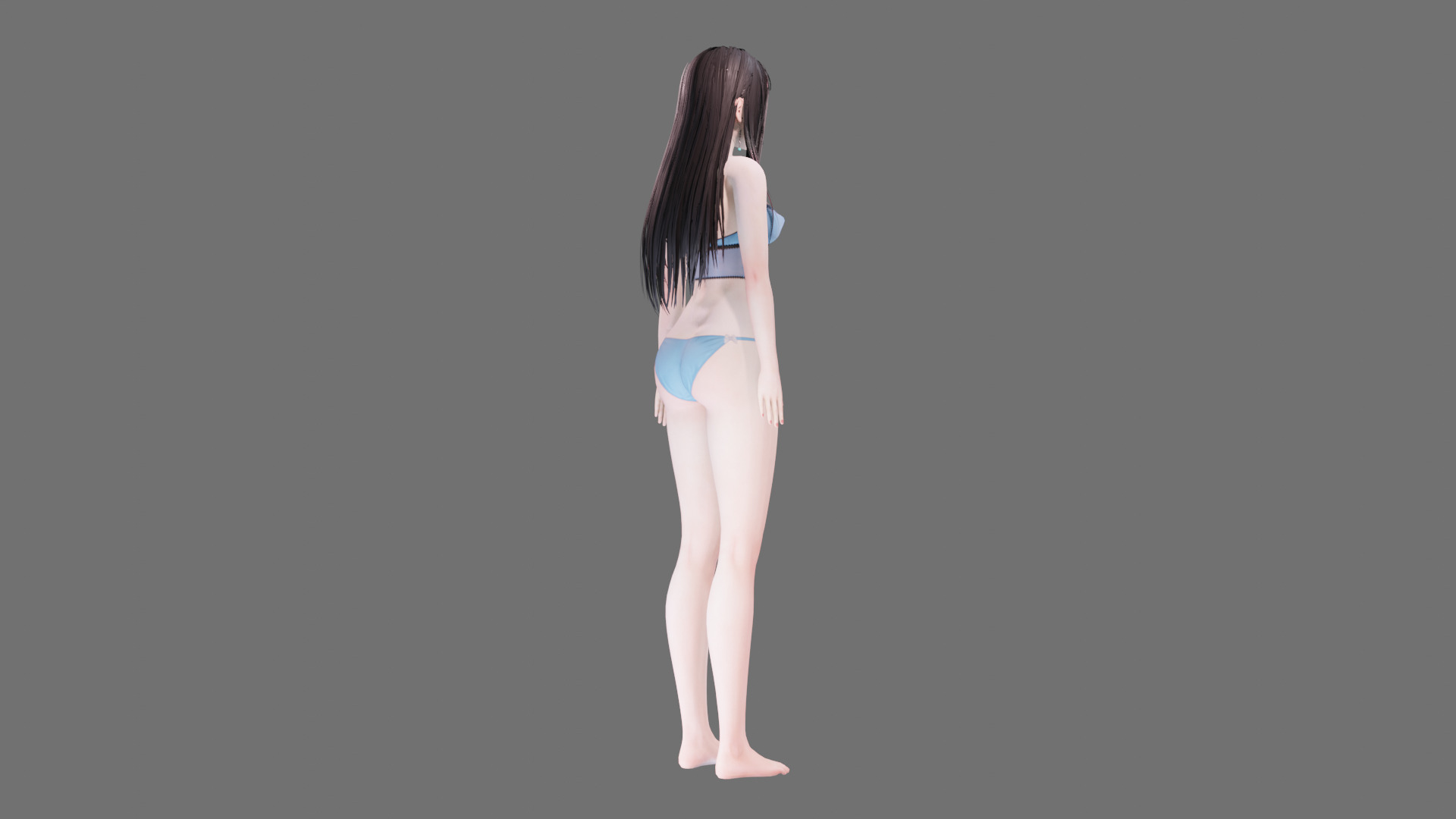 Lingerie clothes 0005 - Rig -Unreal - Unity - Blender - Animated Low-poly 3D model_34