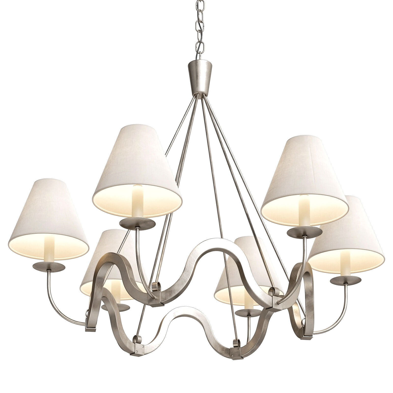 Niermann Weeks Volute chandelier 3D model_2