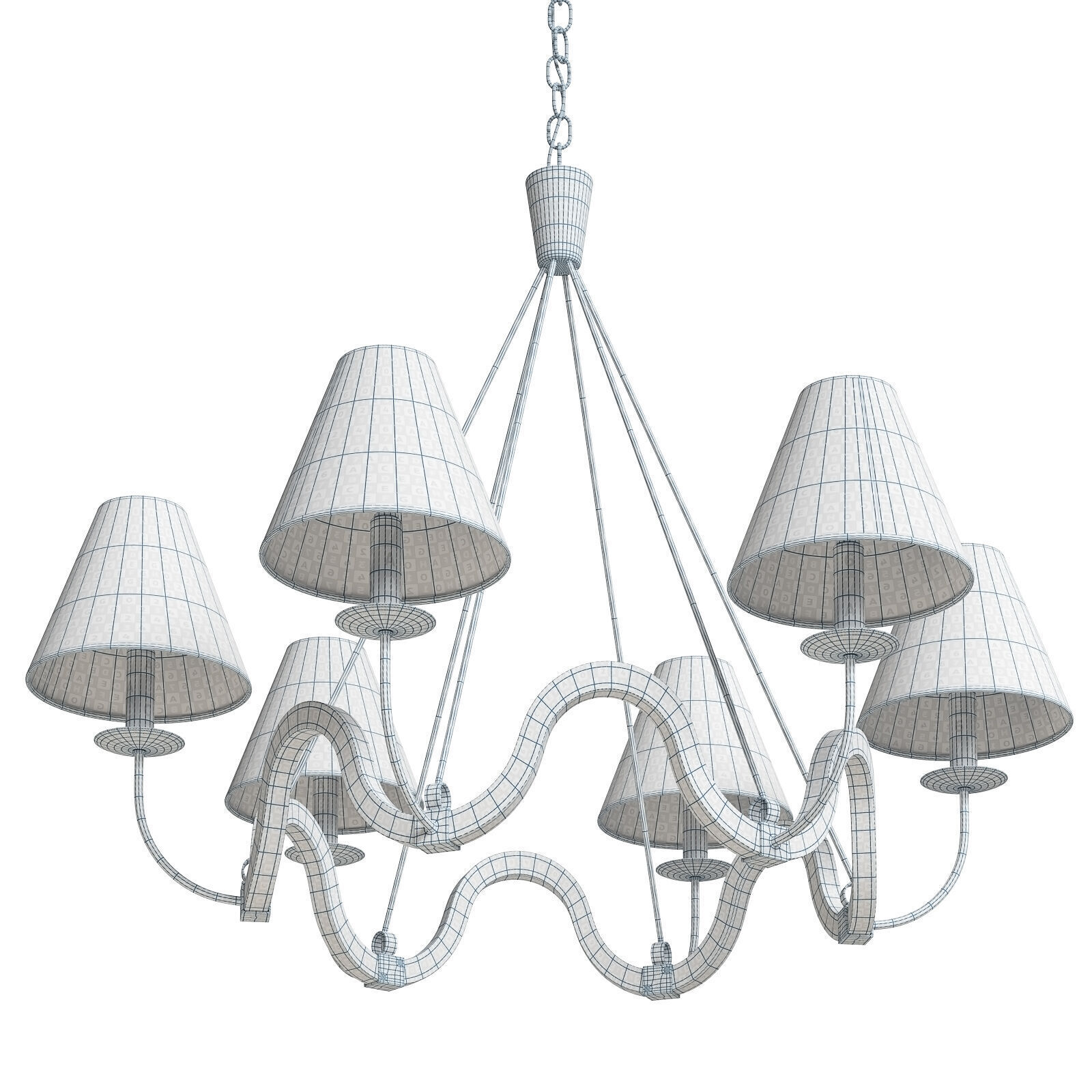 Niermann Weeks Volute chandelier 3D model_6