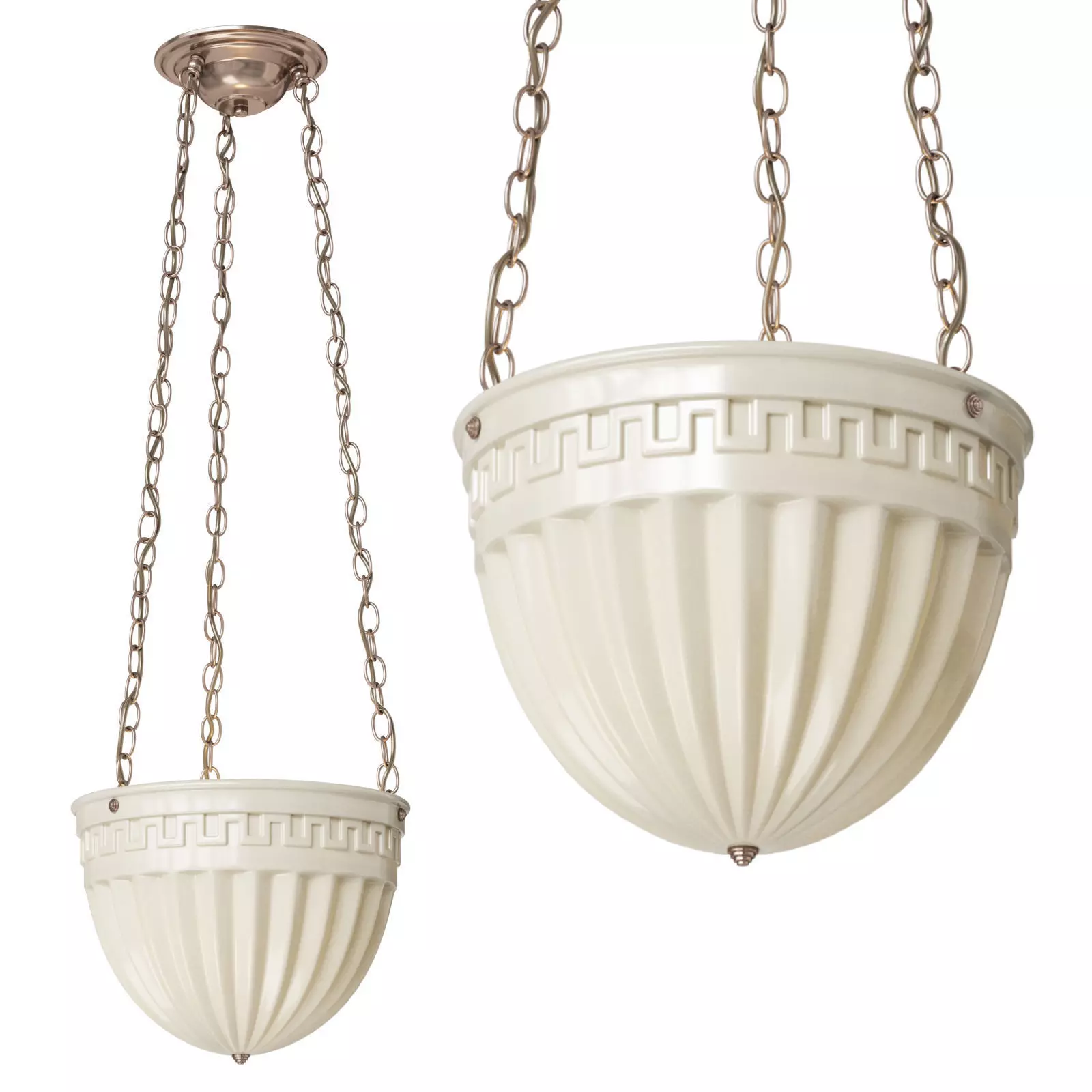 Remains Lighting Opal Glass Chandelier 3D model