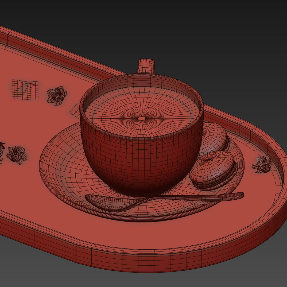 Coffee set 08 3D model_8