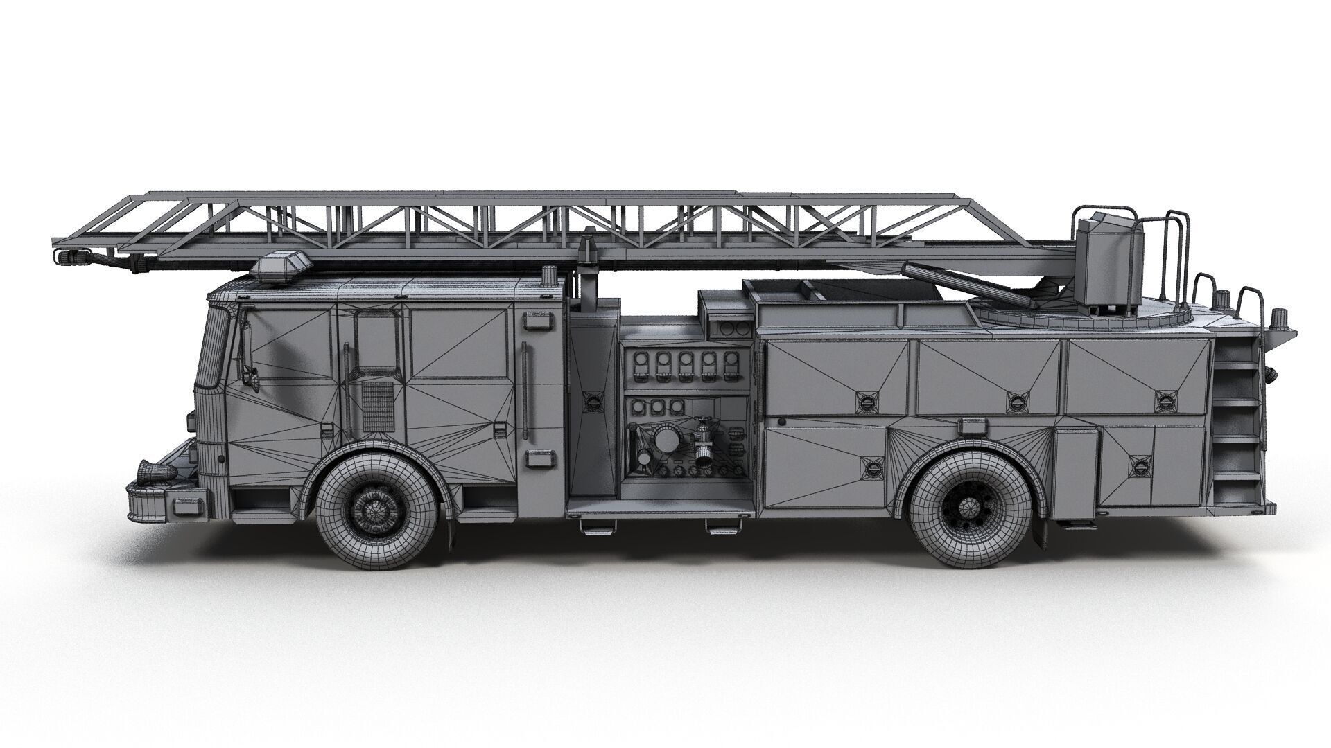 Ladder Truck 3D model_18