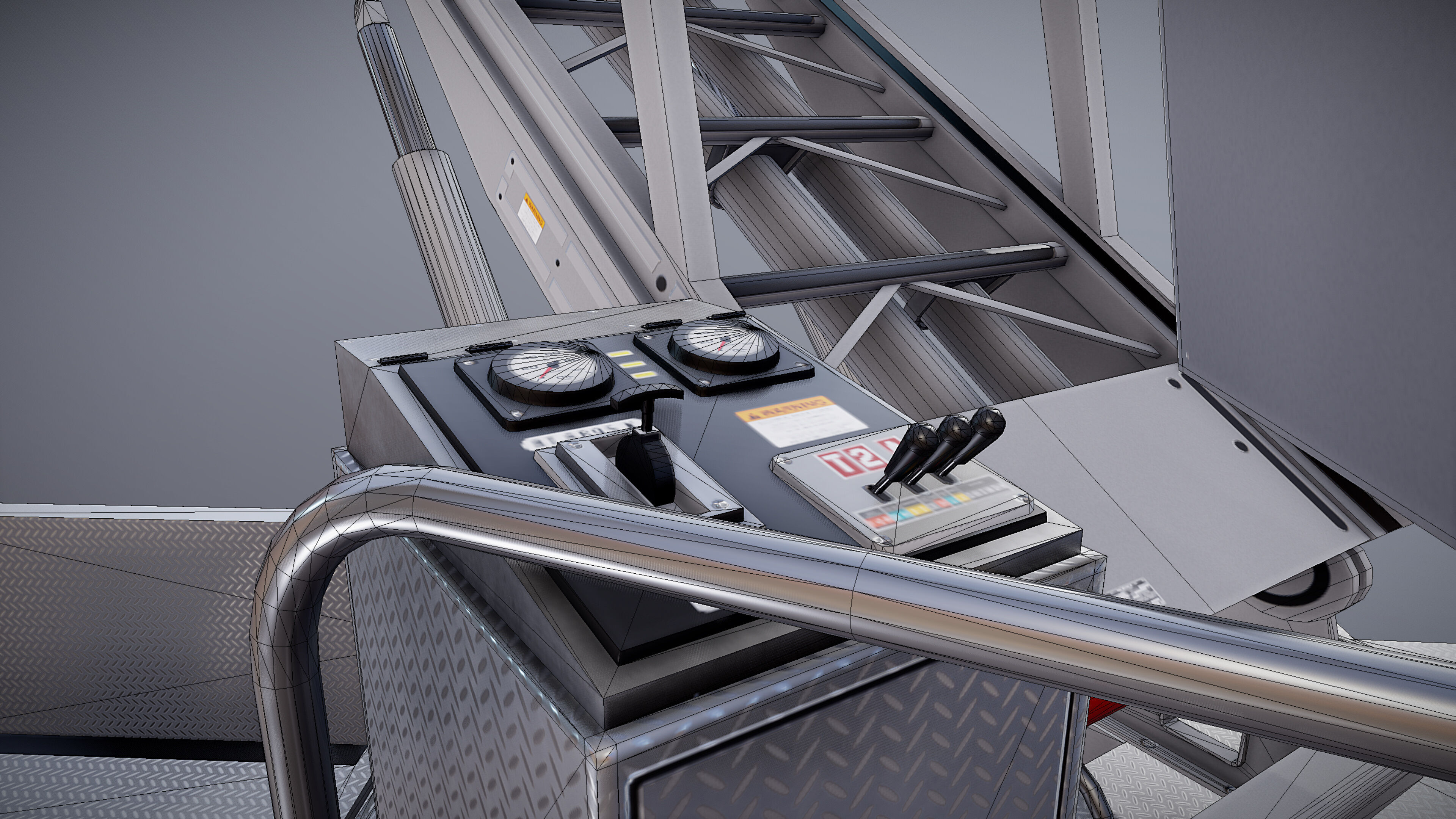 Ladder Truck 3D model_40