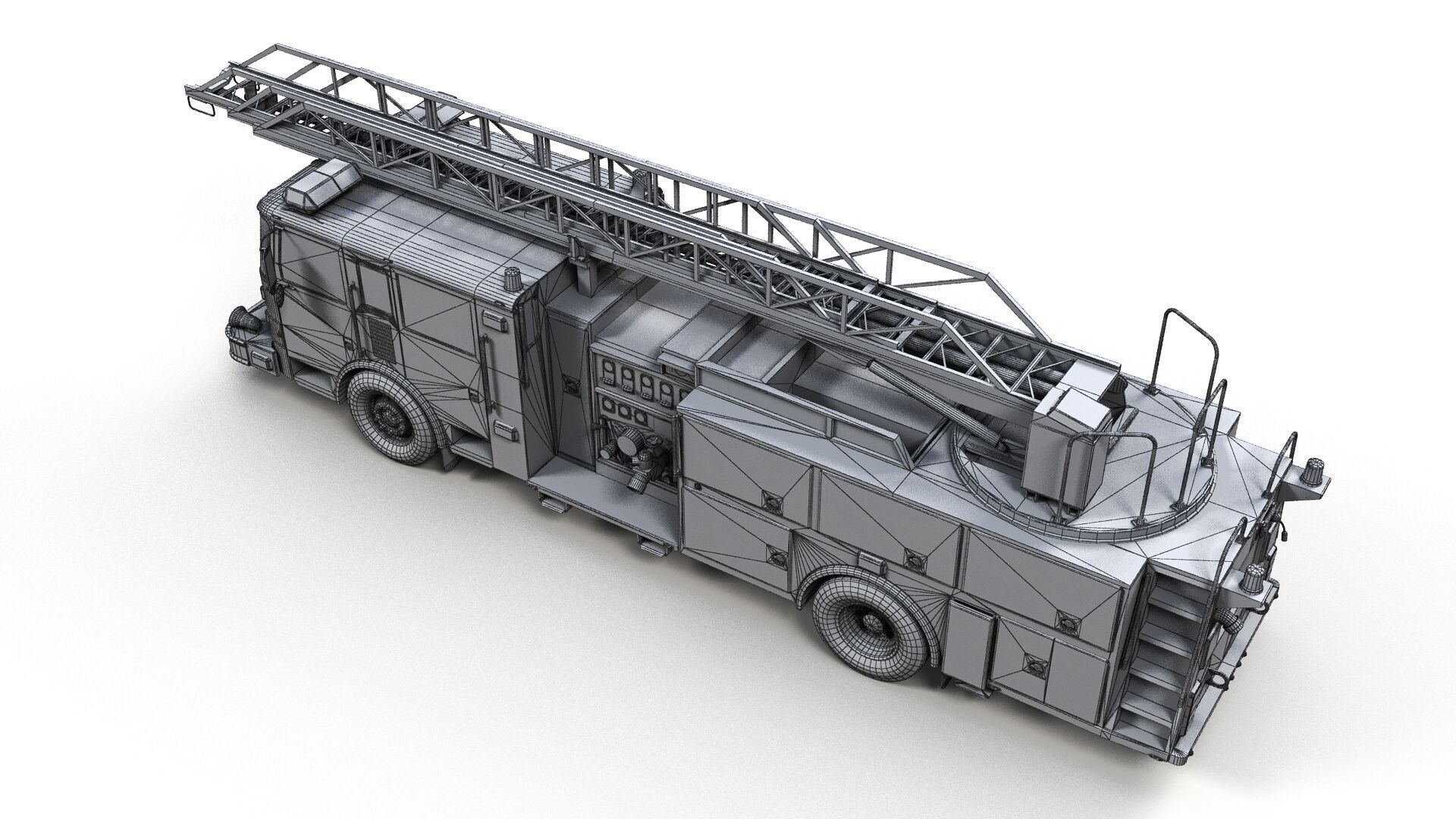 Ladder Truck 3D model_17