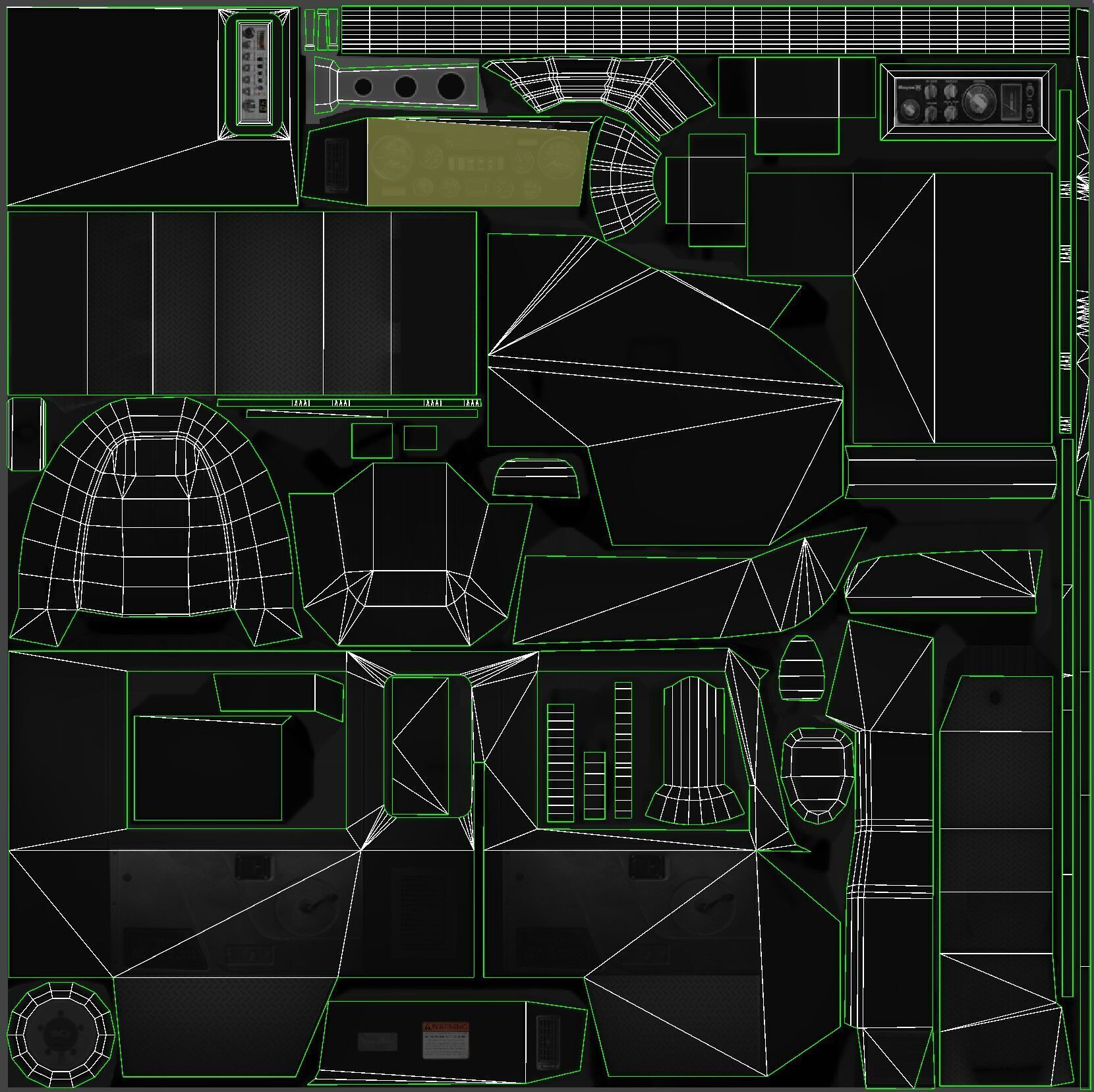 Ladder Truck 3D model_52