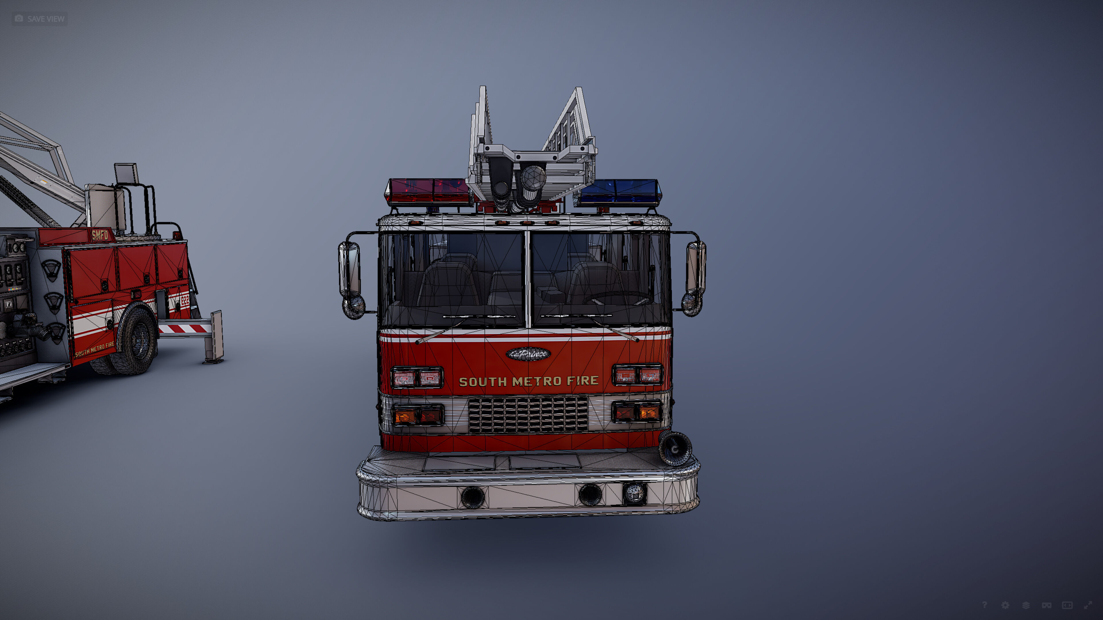 Ladder Truck 3D model_37
