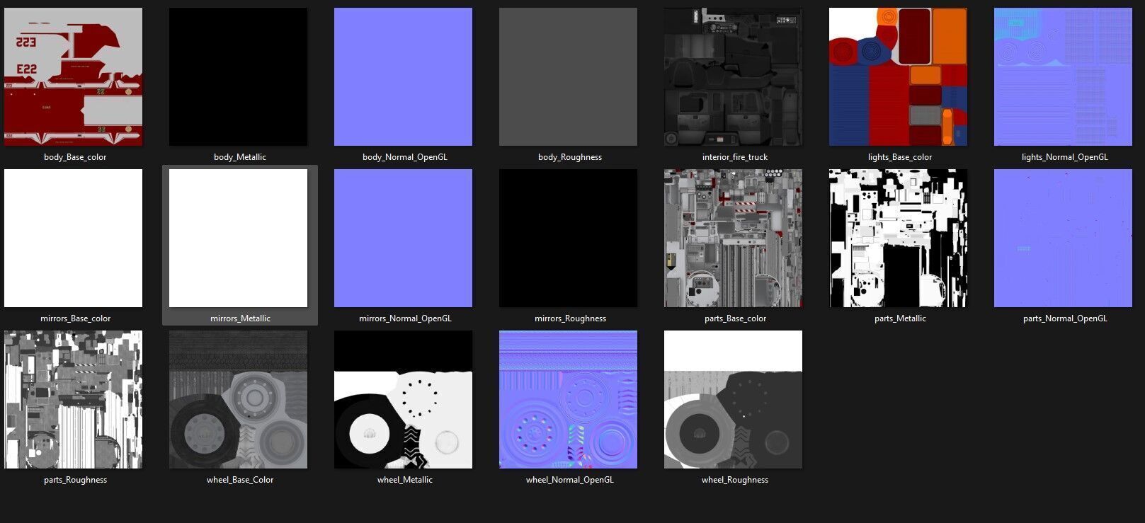 Ladder Truck 3D model_57