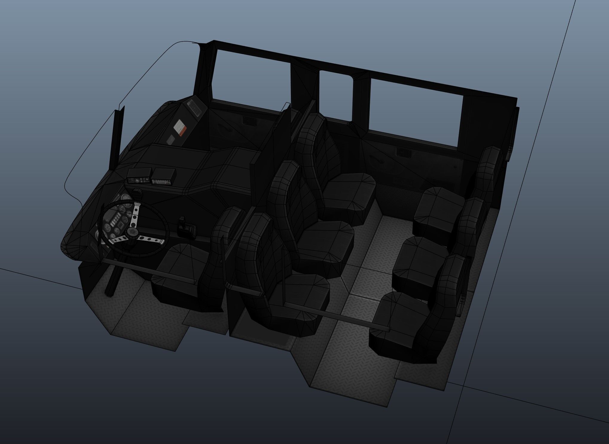 Ladder Truck 3D model_48