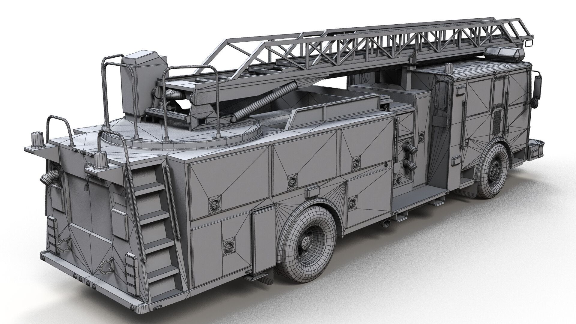 Ladder Truck 3D model_15