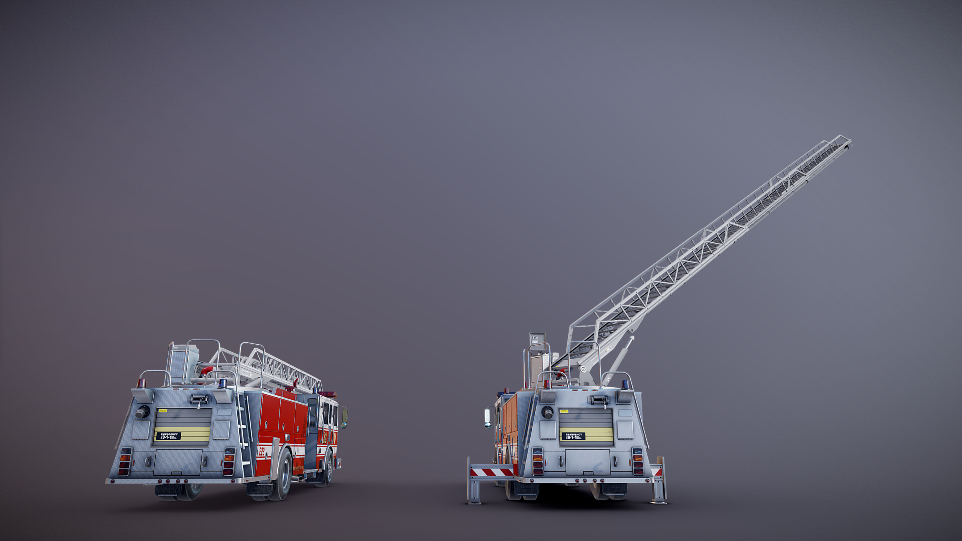 Ladder Truck 3D model_33
