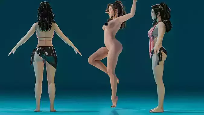 Sara realistic sexy girl character