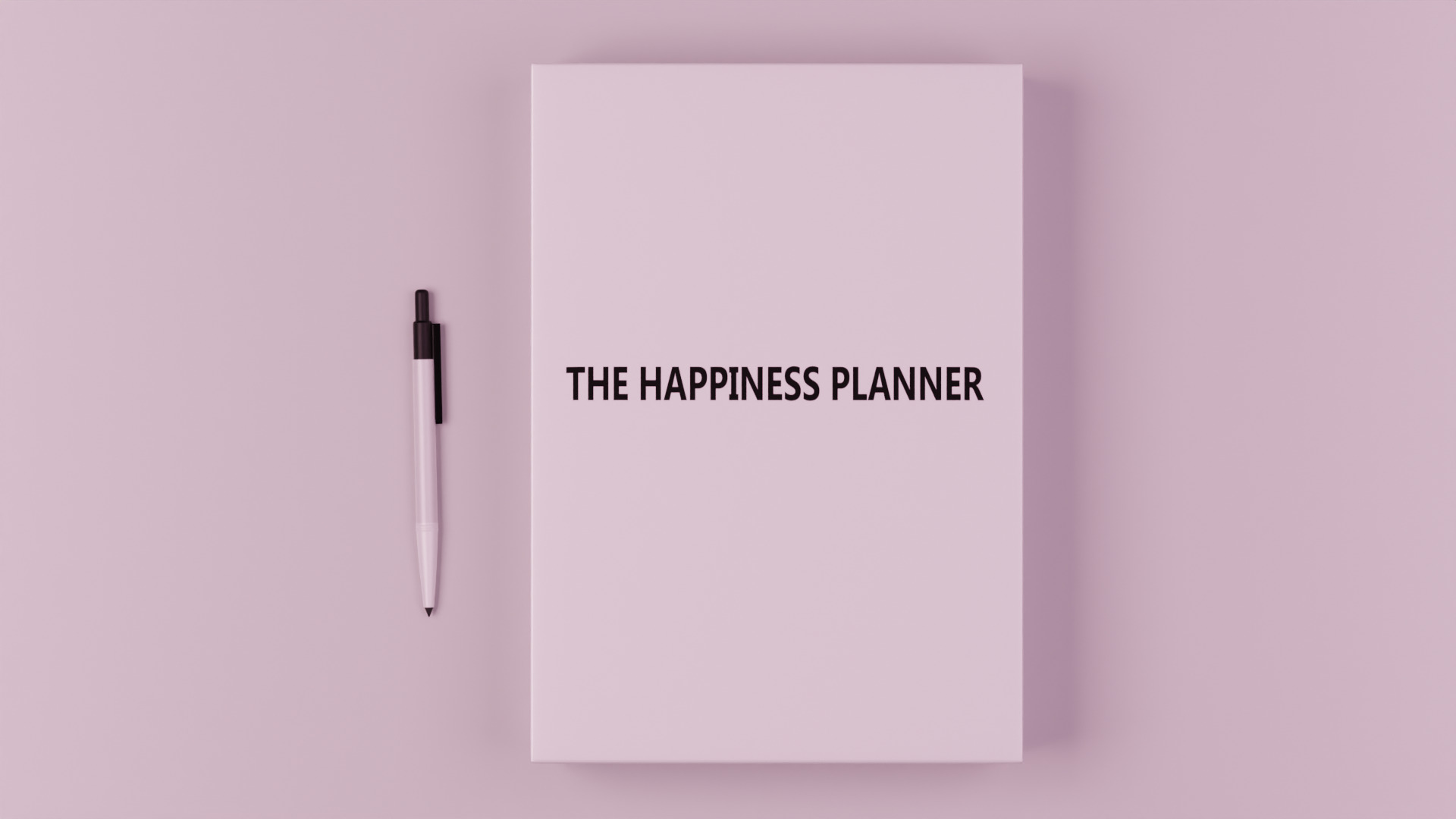 Book with box and pen 3D model_4