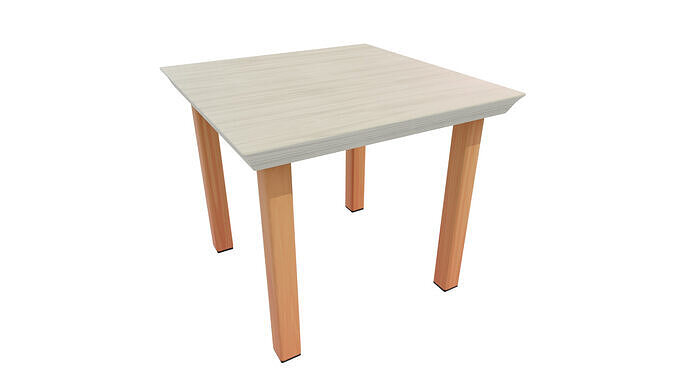 Outdoor Table Low-poly 3D model