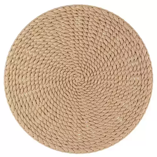 SARO LIFESTYLE Woven Water Hyacinth Placemat 3D model