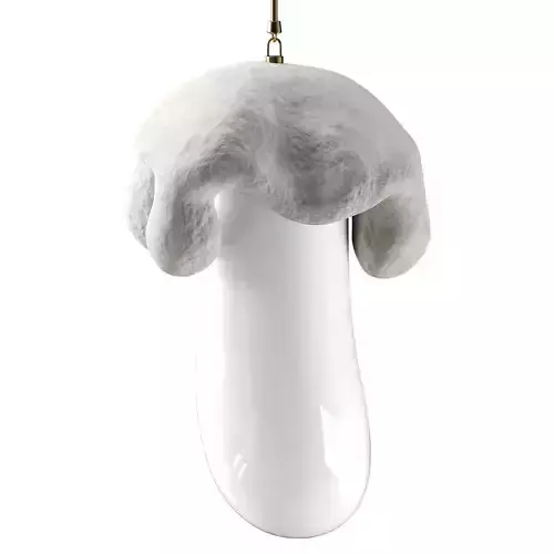 Pendant illuminated sculpture Low-poly 3D model