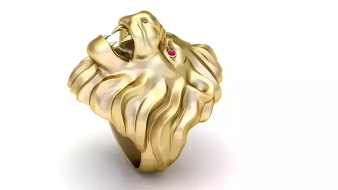LION ANIMAL PENDANT 3D PRINTABLE MODEL 