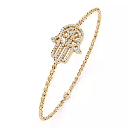 Messika Hamsa Bracelet 3D print model