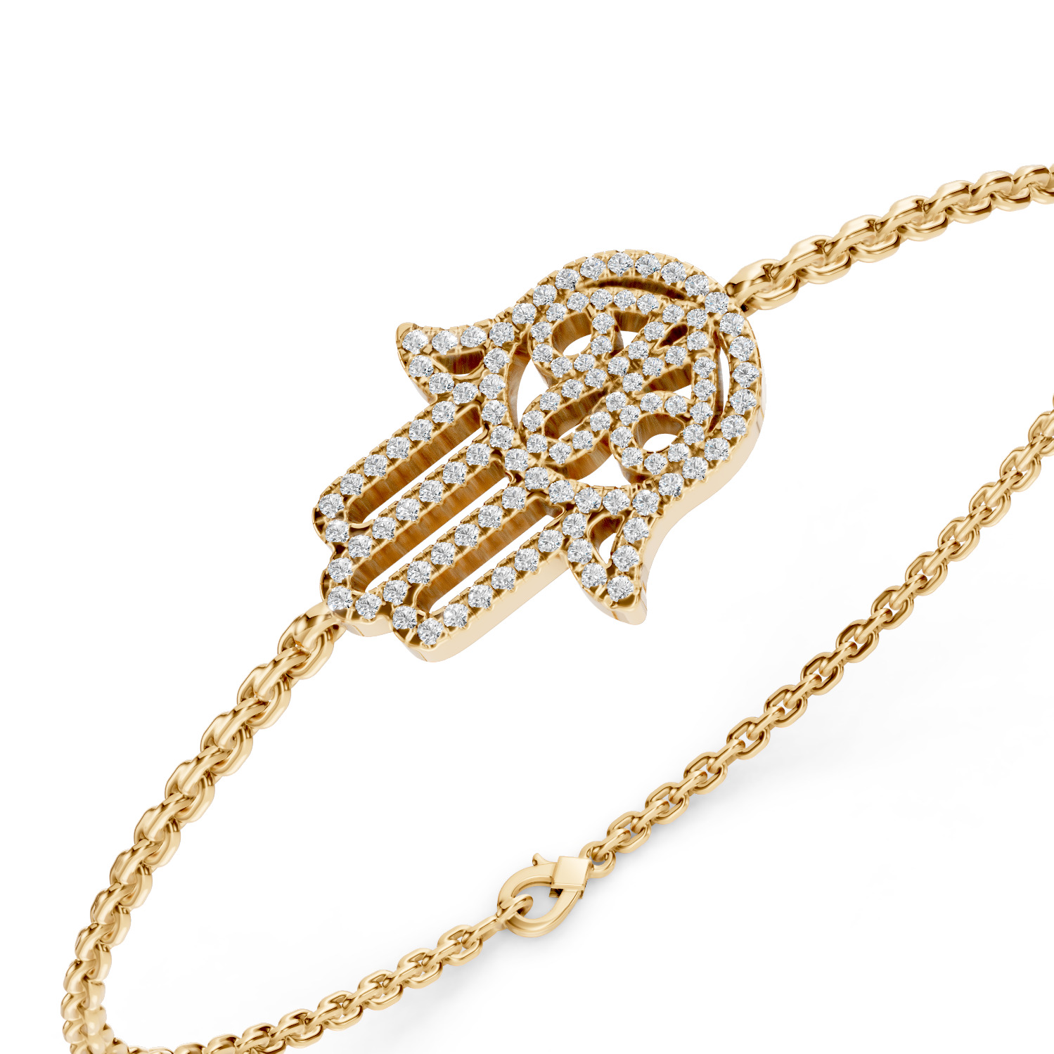 Messika Hamsa Bracelet 3D print model_2