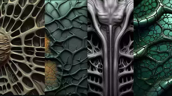 Beksinski Haunting Texture for ZBrush  Volume 5