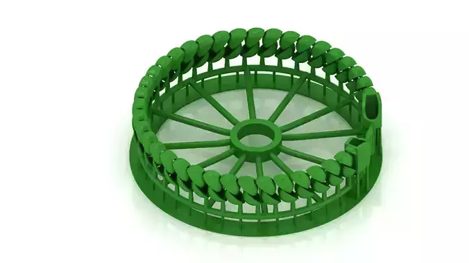 9MM SPIRAL 3D Oval CUBAN BRACELET OR CHAIN OR NECKLACE 