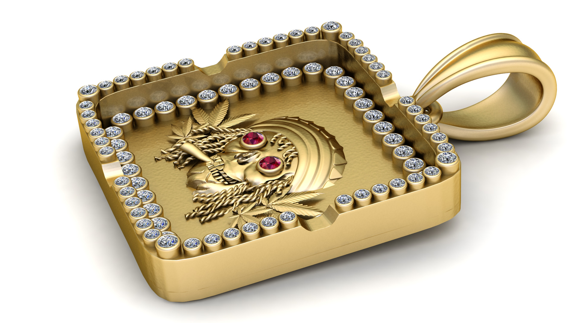 SKULL TREE SHAPE PENDANT 3D PRINTABLE MODEL  3D print model_1