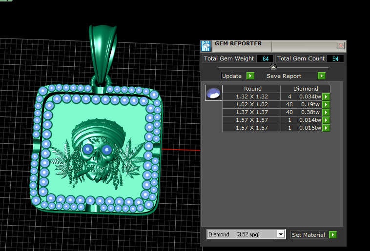 SKULL TREE SHAPE PENDANT 3D PRINTABLE MODEL  3D print model_7