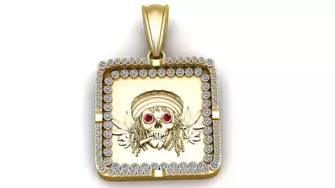 SKULL TREE SHAPE PENDANT 3D PRINTABLE MODEL 