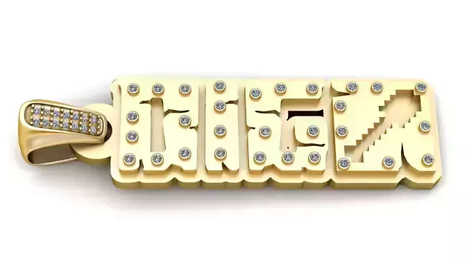 DIGO WORD CHARM PENDANT 3D PRINTABLE MODEL