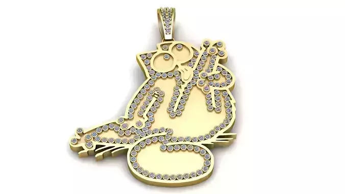 OWL BIRD PENDANT 3D PRINTABLE MODEL 