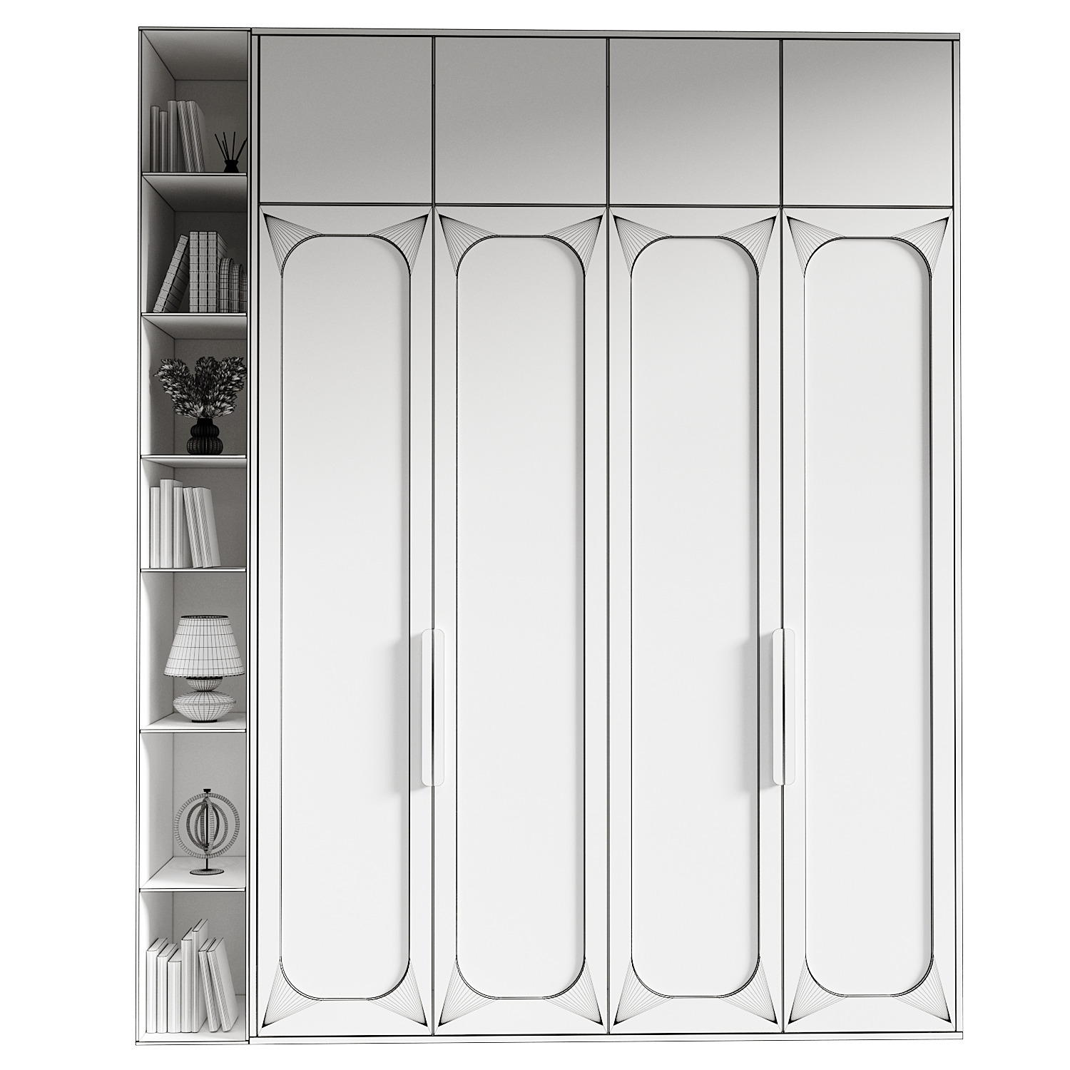 wardrobe 221 3D model_2