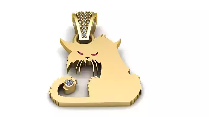 CUTE ANIMAL PENDANT 3D PRINTABLE MODEL  3D print model