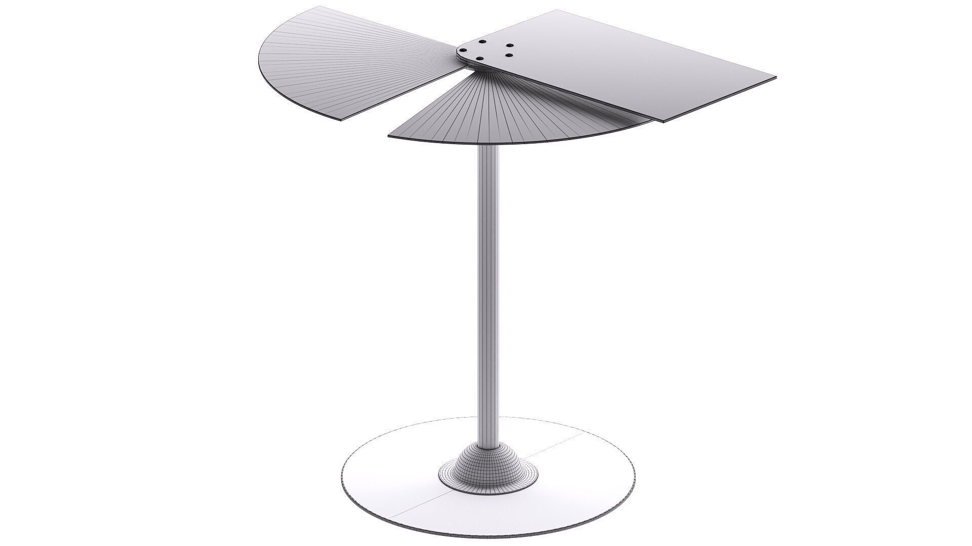 Fan Table 1930 3D model_7