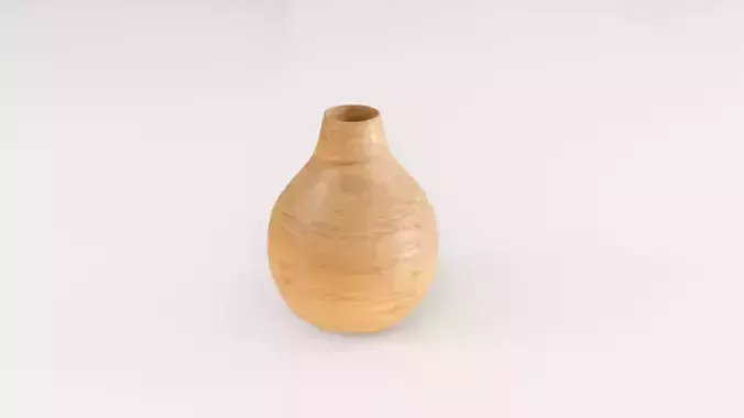 Decorative Wooden Vase Medium