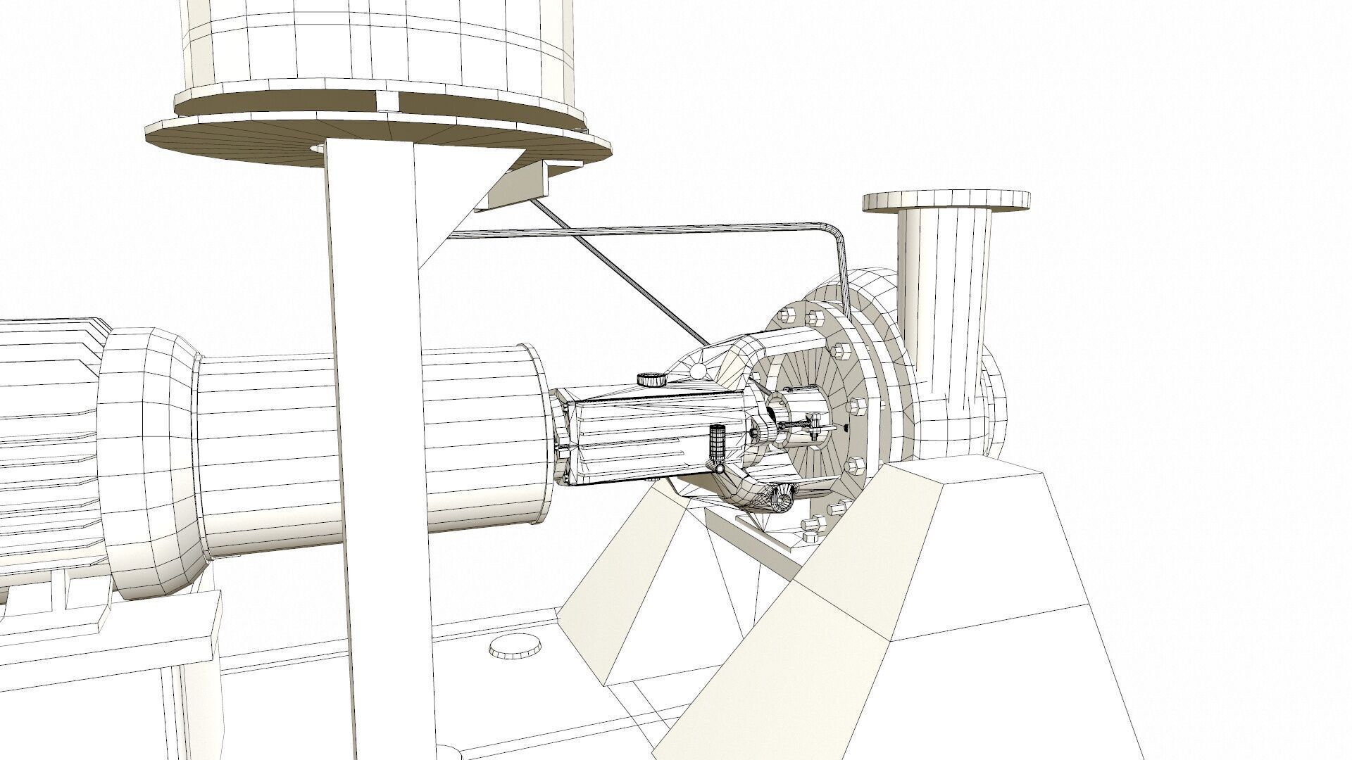Water Centrifugal Pump PBR Low-poly 3D model_14
