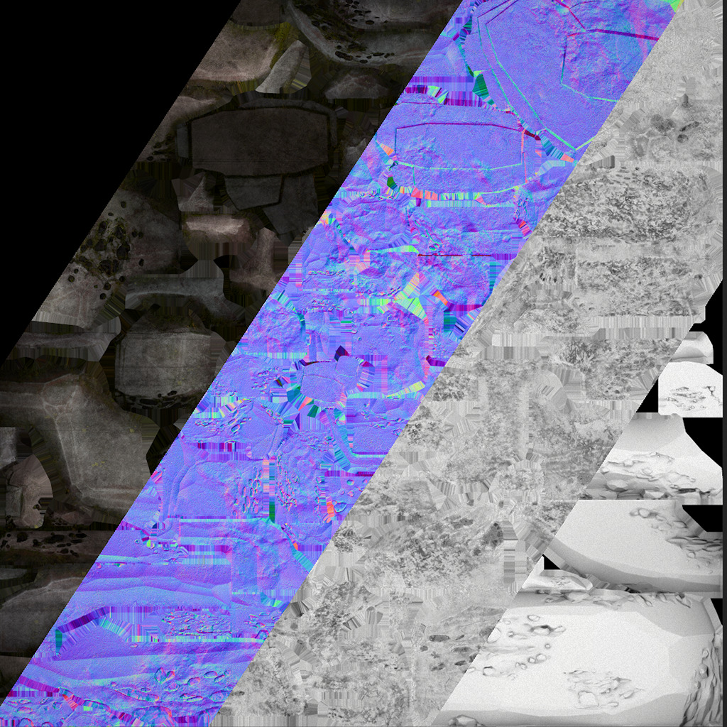 Medieval Coal Ore Mine Low-poly 3D model_61