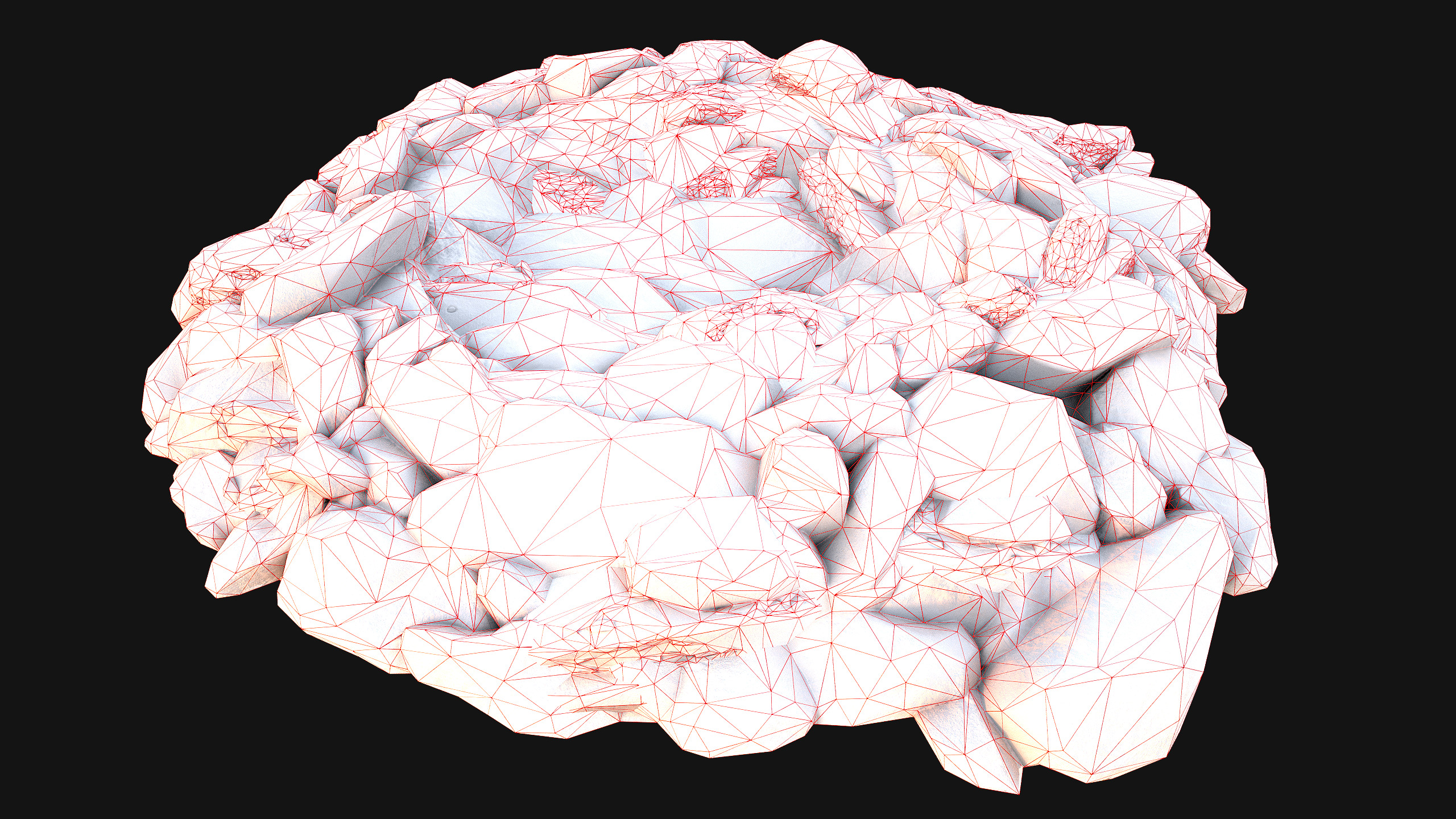 Medieval Coal Ore Mine Low-poly 3D model_52