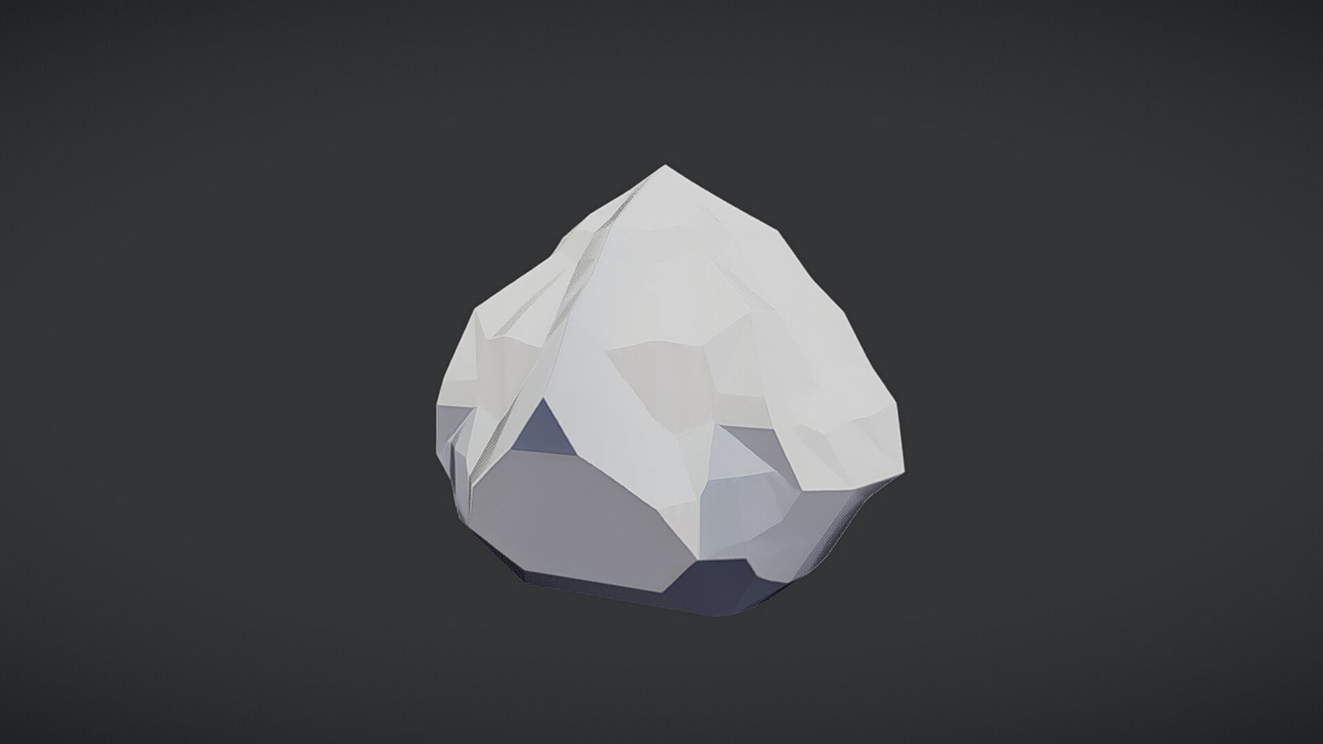 low-poly rock 3D model_4