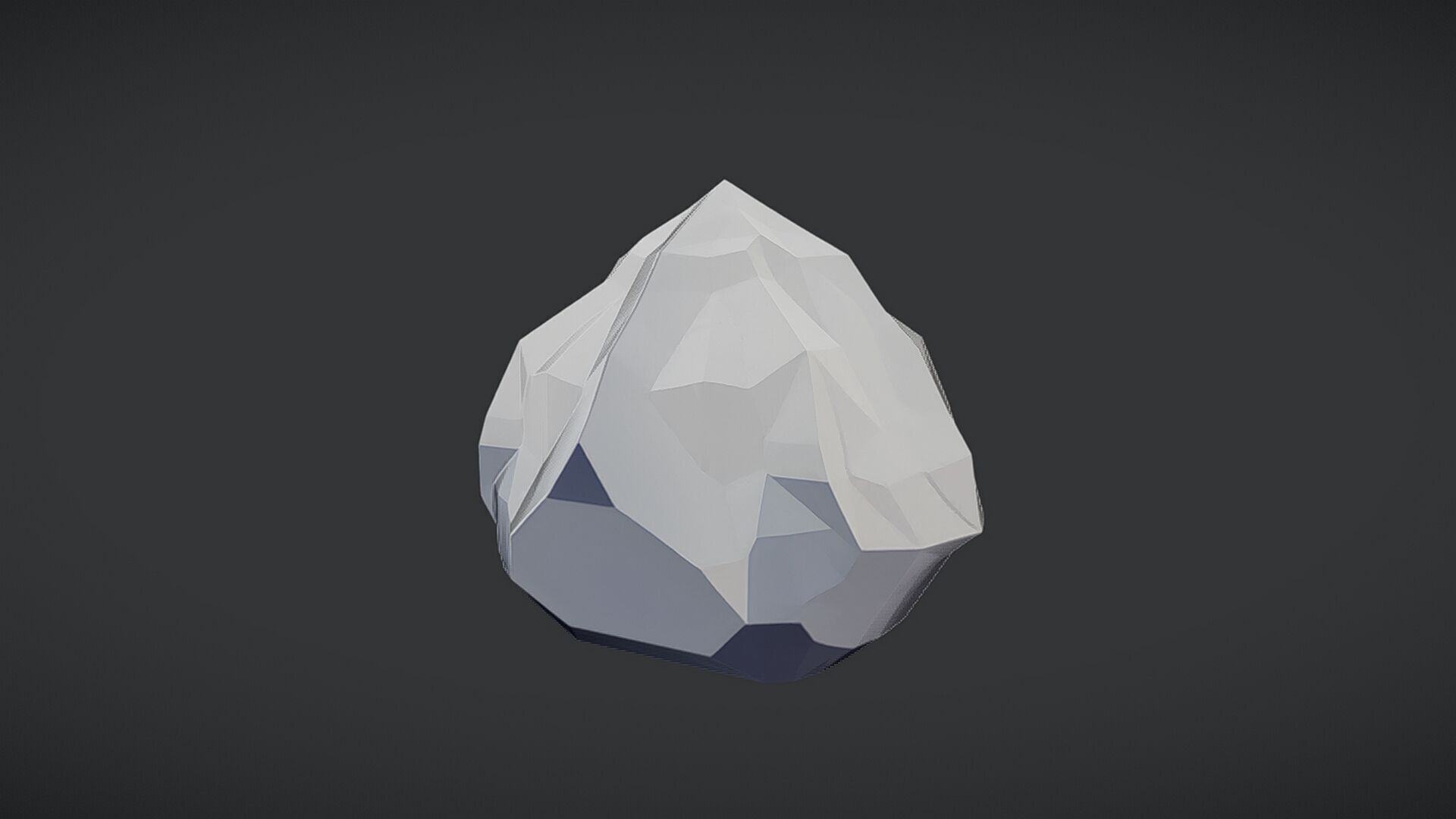 low-poly rock 3D model_2