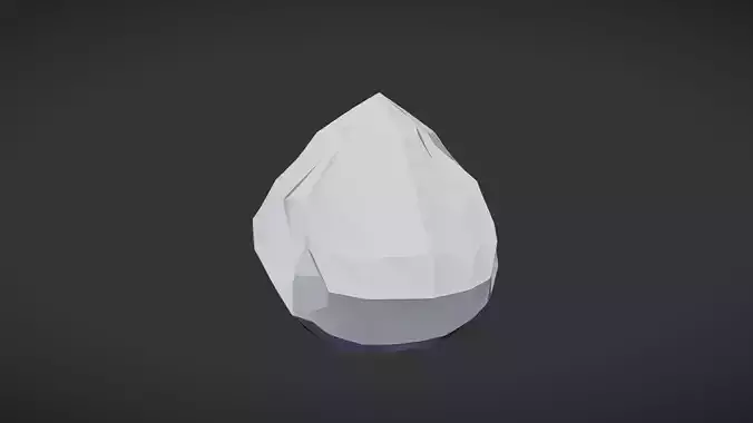 low-poly rock