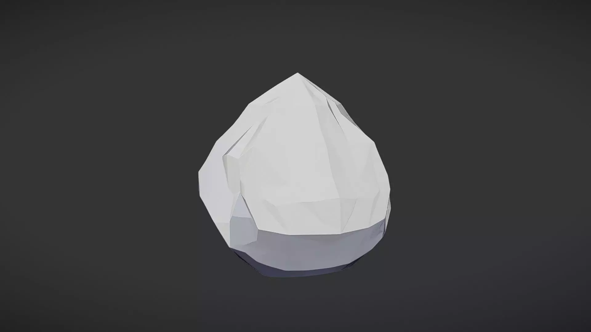 low-poly rock 3D model_0